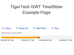 The moving TimeSlider animation.