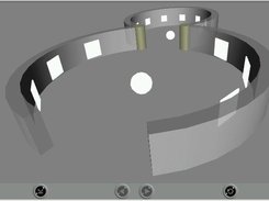 Round room for artist gallery generated by GWvrml