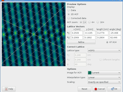 Affine distortion correction