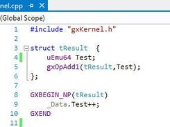 Hello World kernel code