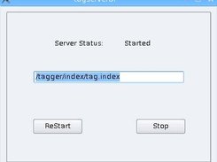 H-tag server UI allows, start/stop server, change index file