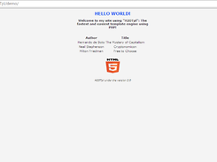 H2OTpl example