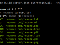 HackMyResume Screenshot 1