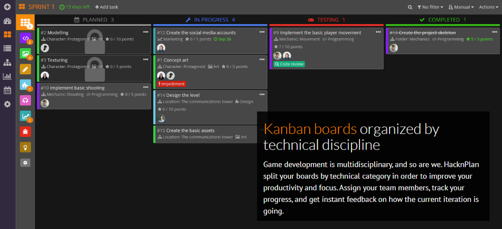 HacknPlan Screenshot 1