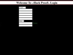 Hack Proof Login Screenshot 2