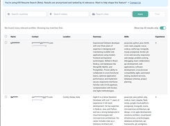 KW Resume Database