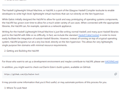 HaLVM Screenshot 1