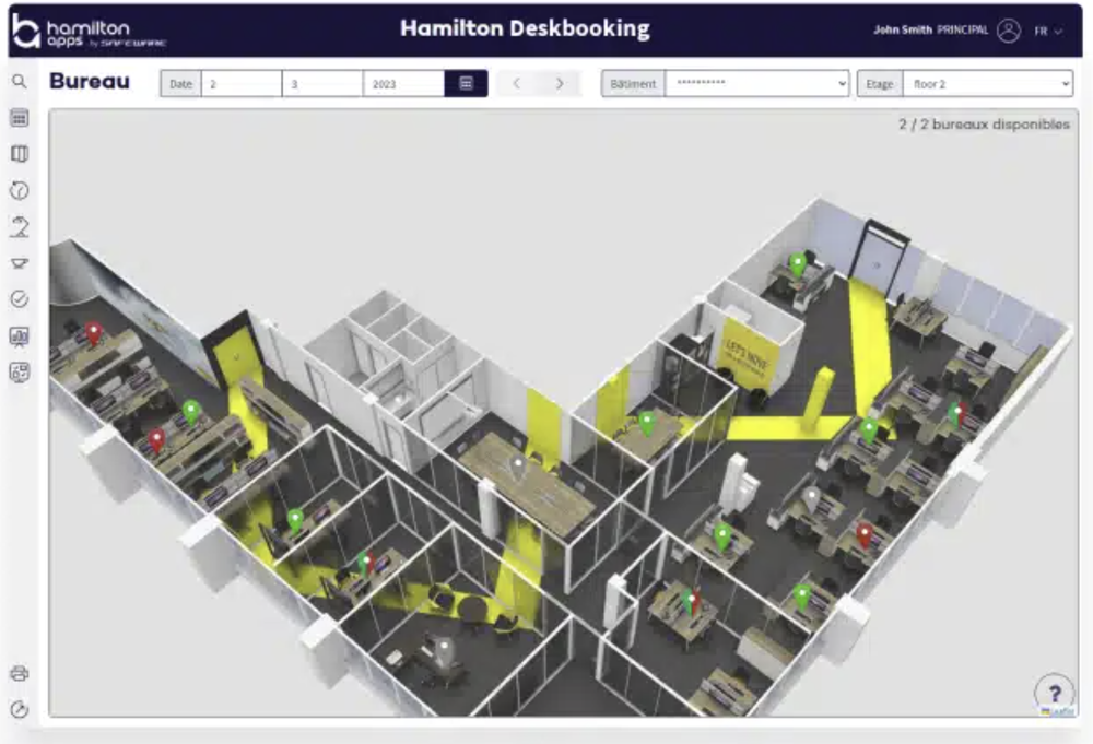 Hamilton Deskbooking Screenshot 1