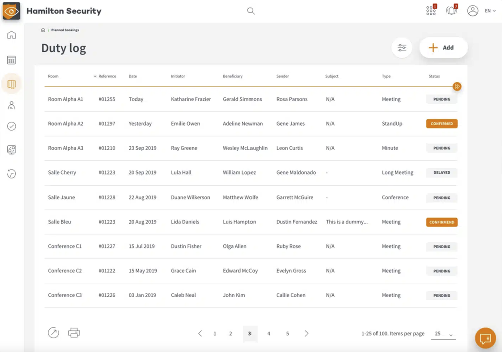 Hamilton Security Screenshot 1