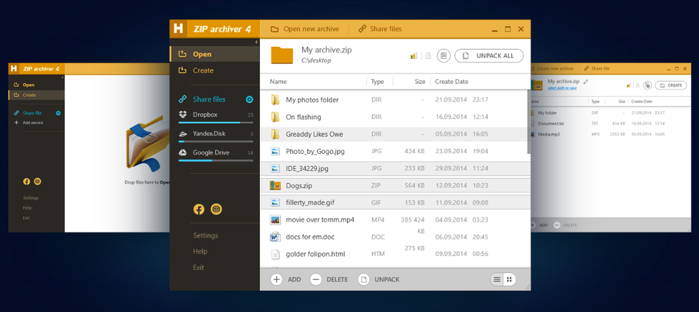 Hamster ZIP Archiver Screenshot 1