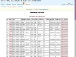 Hamxlog manage logbook page in wordpress admin