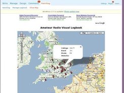 Show map page with qso detail on clickable map pins