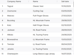 Handsontable Screenshot 1