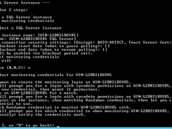 Configuration - Add SQL Server Monitor