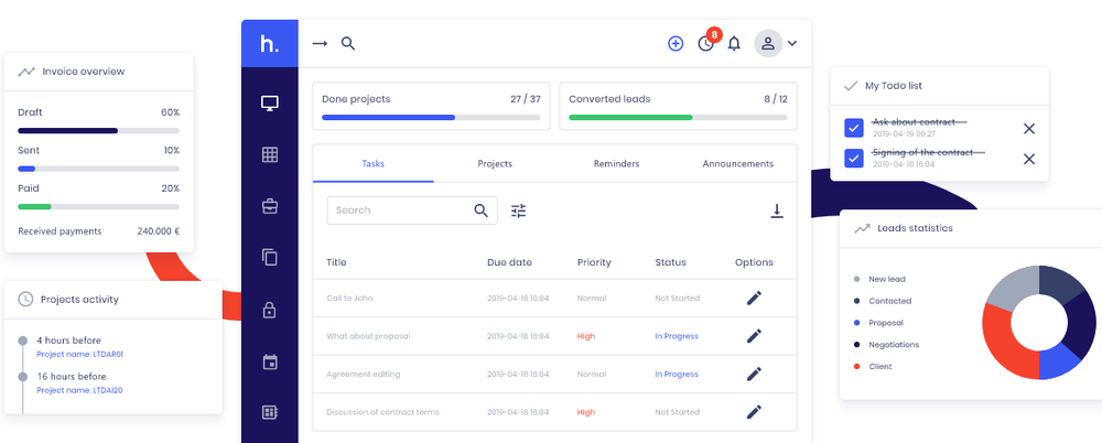 Hanna CRM Screenshot 1