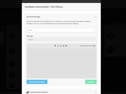 Candidate communication templates