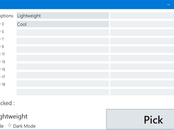 Light mode with options