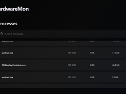 Processes Screen