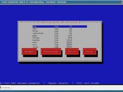 Listdo de reenvios de puertos (porf forwarding)