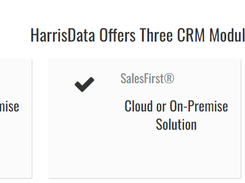 HarrisData CRM Screenshot 1