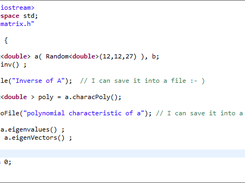 inverse a randome matrix, polynomial characteristic, eigen values and eigen vector