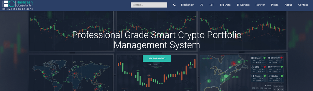 Hashcash Crypto Portfolio Management System Screenshot 1