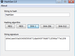 HashGen Interface