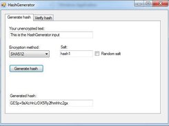 Generate hash