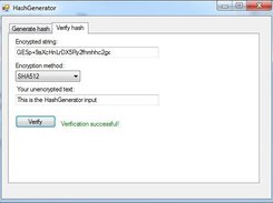 Verify hash