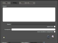 Screenshot of String tab