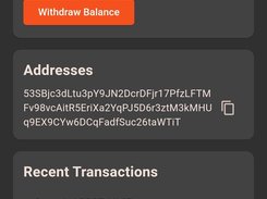 Haveno Wallet Screen