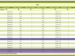 Simple example: Sales report