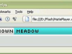 HaXePlayer running in Firefox expanded (C-+)