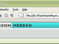 HaXePlayer running in Firefox expanded (C-+)