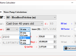 Added Pressures to improve accuratecy of inner Diameter