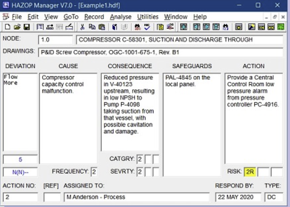 HAZOP Manager Screenshot 1