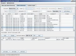 Program main window - viewing bank statement