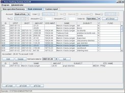 Program main window - viewing bank statement