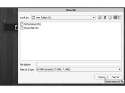 Loading a preset
