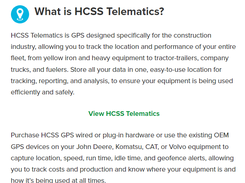 HCSS Telematics Screenshot 1