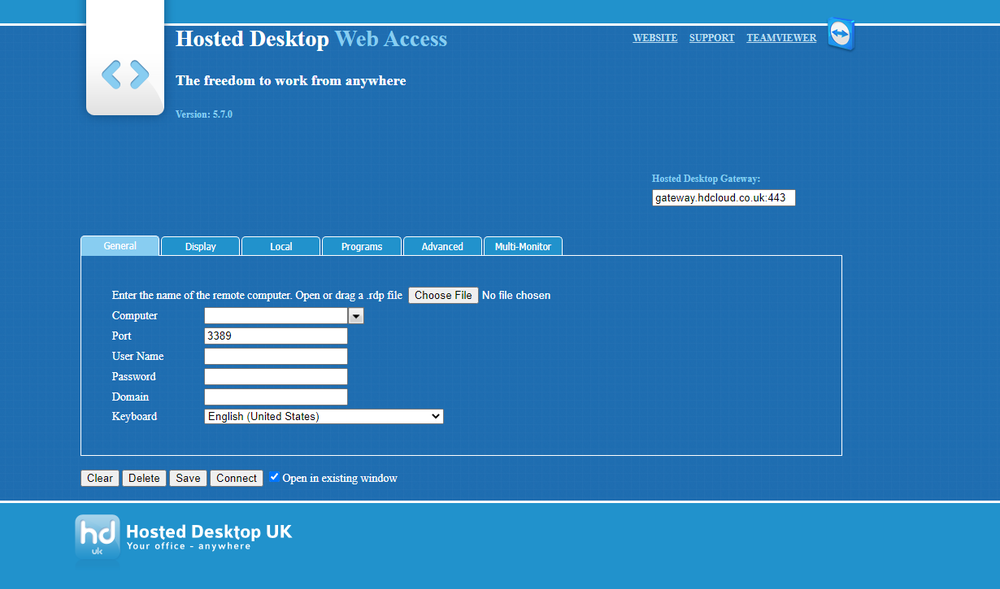 HD Web Access Screenshot 1