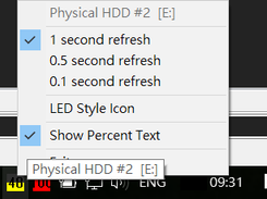 USB HDD (physical HDD #2, E:), 48% busy
