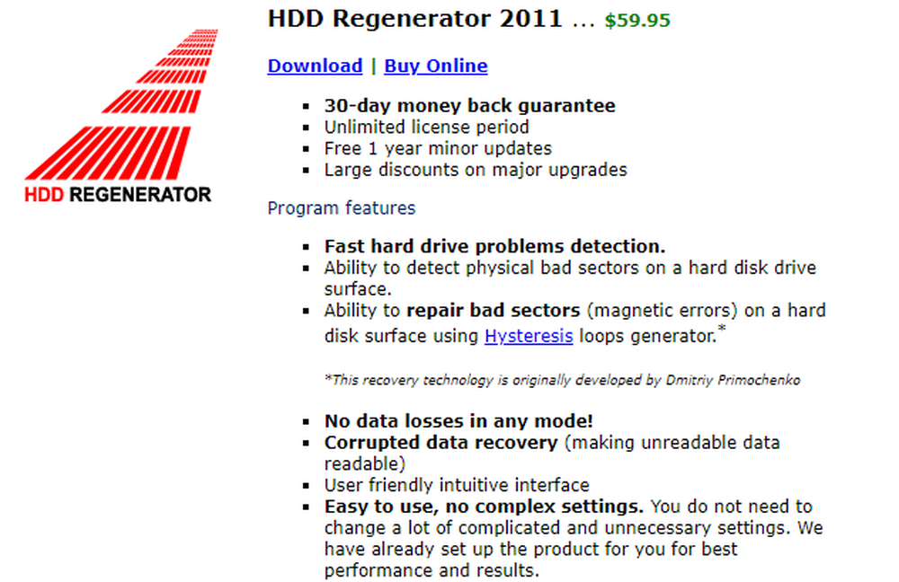 HDD Regenerator Screenshot 1