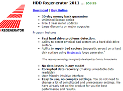 HDD Regenerator Screenshot 1