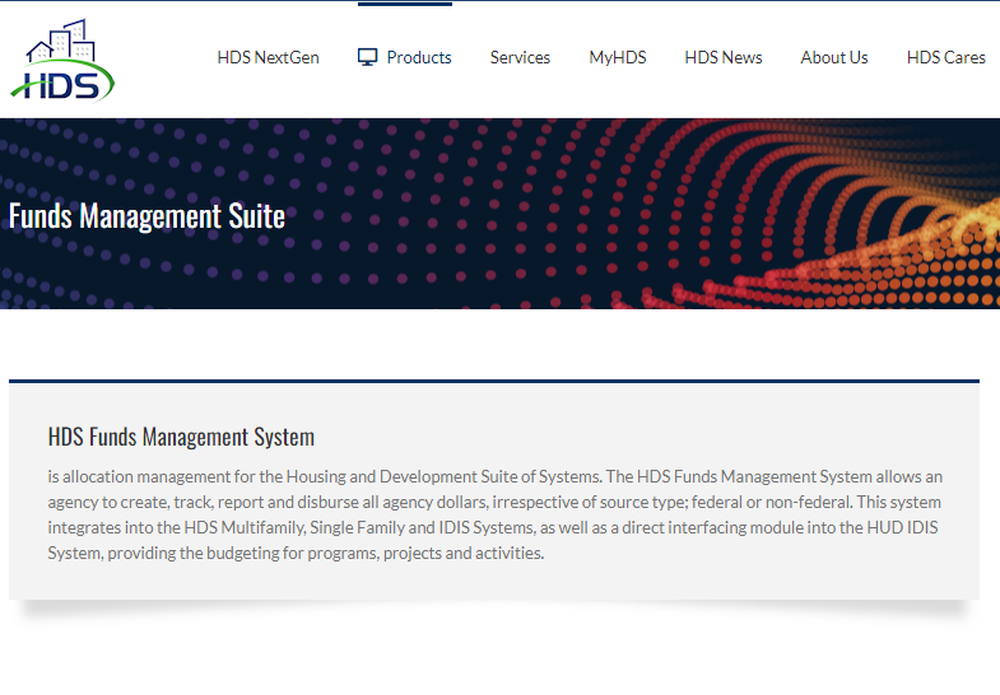 HDS Funds Management System Screenshot 1