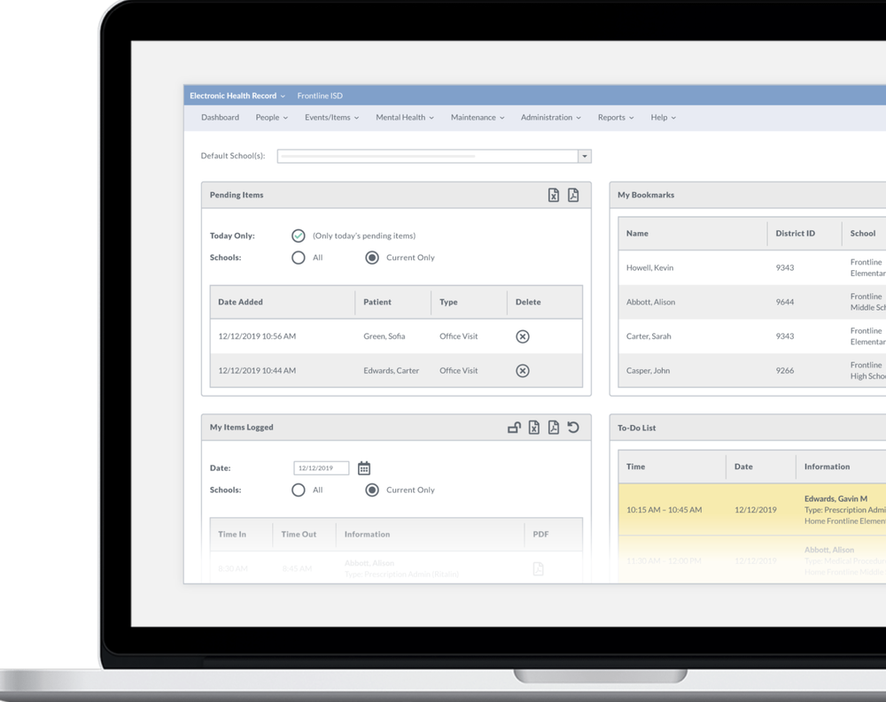 Frontline School Health Management Screenshot 1