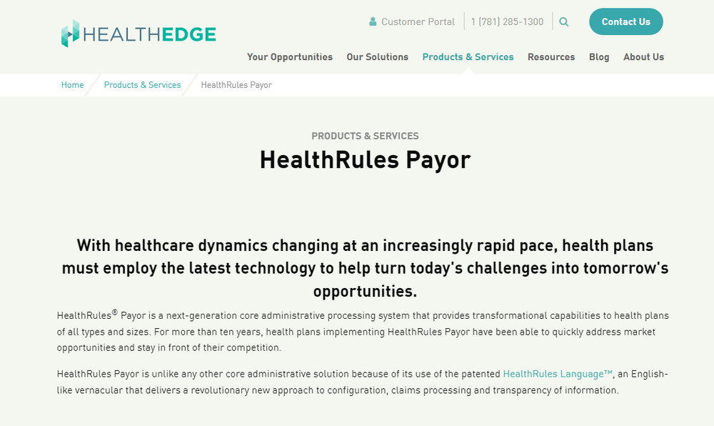 HealthRules Payer Screenshot 1