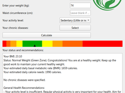 Healthy Weight Test Screenshot 1