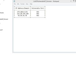 Output In Table Format With IP/Domain&Port Information