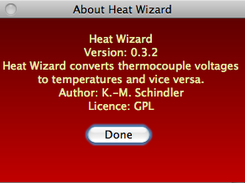 Heat Wizard on Mac OS X: About